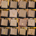 Real Gold Plated 304 Stainless Steel Ion Plating (IP) Stone-Free Starfish Heart Shape Bow Knot Waterproof Non Tarnish Sweet Simple Style Cable Chain Snake Chain Pendant Necklace For Women's -