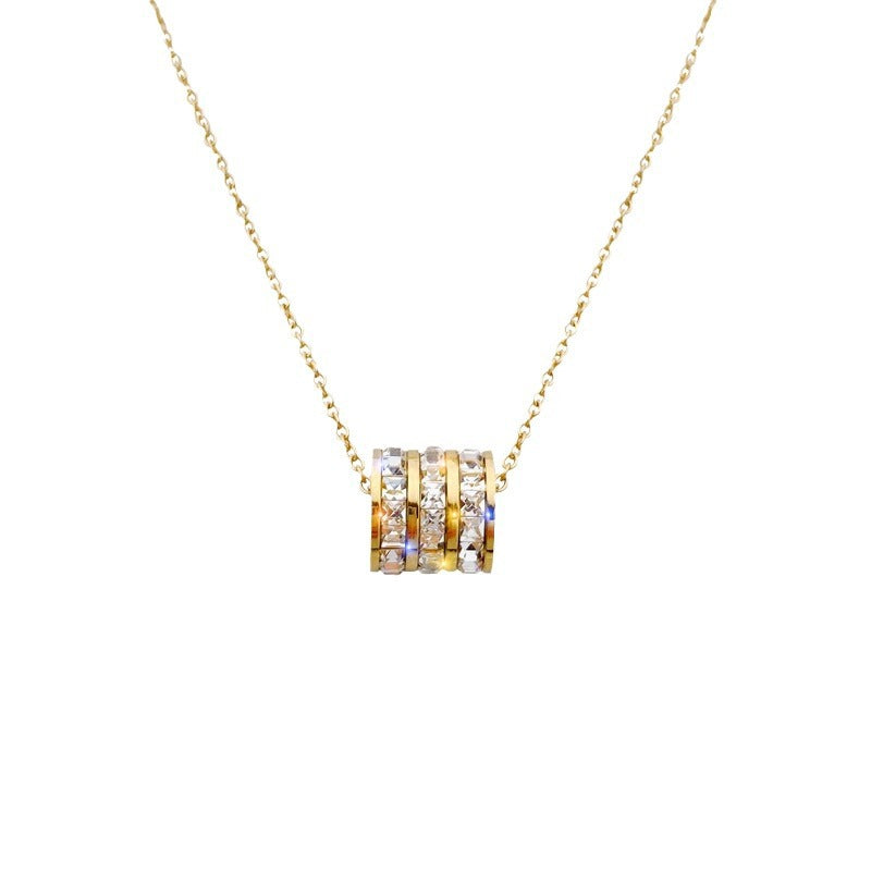 Real Gold Plated 304 Stainless Steel Ion Plating (IP) Stone-Free Starfish Heart Shape Bow Knot Waterproof Non Tarnish Sweet Simple Style Cable Chain Snake Chain Pendant Necklace For Women's -
