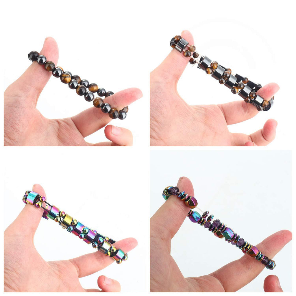Bracelet Magnet Yoga Beaded Elastic Bracelet Wholesale  Hot Selling Bracelet Female Bracelet Male Black Gall Stone Jewelry - view 3
