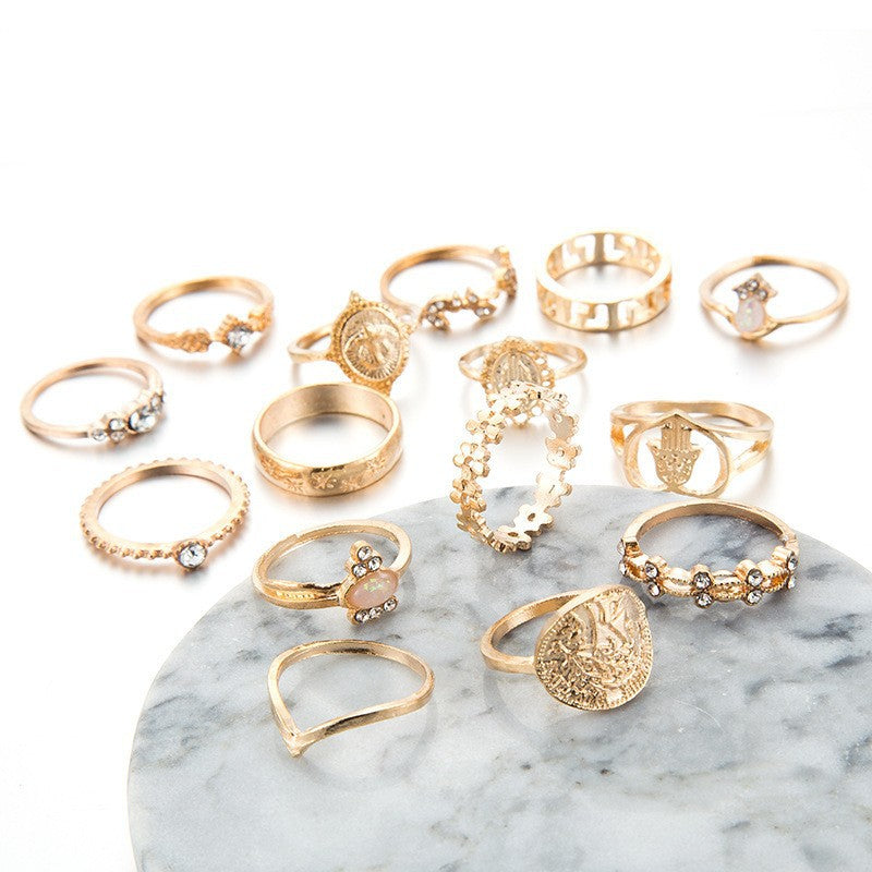Hot Sale   Bohemian Ring Vintage Ring Women's Ring Simple Style Factory Ring Wholesale - view 3