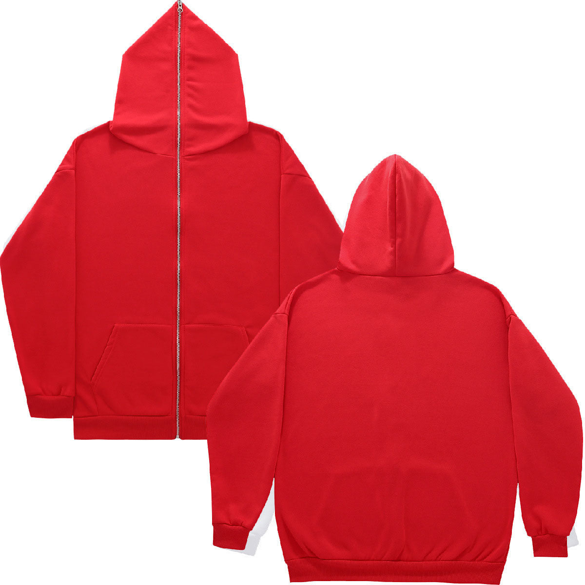 Wholesale Men's Casual Solid Color Long Sleeve Men's Hoodies - view 2