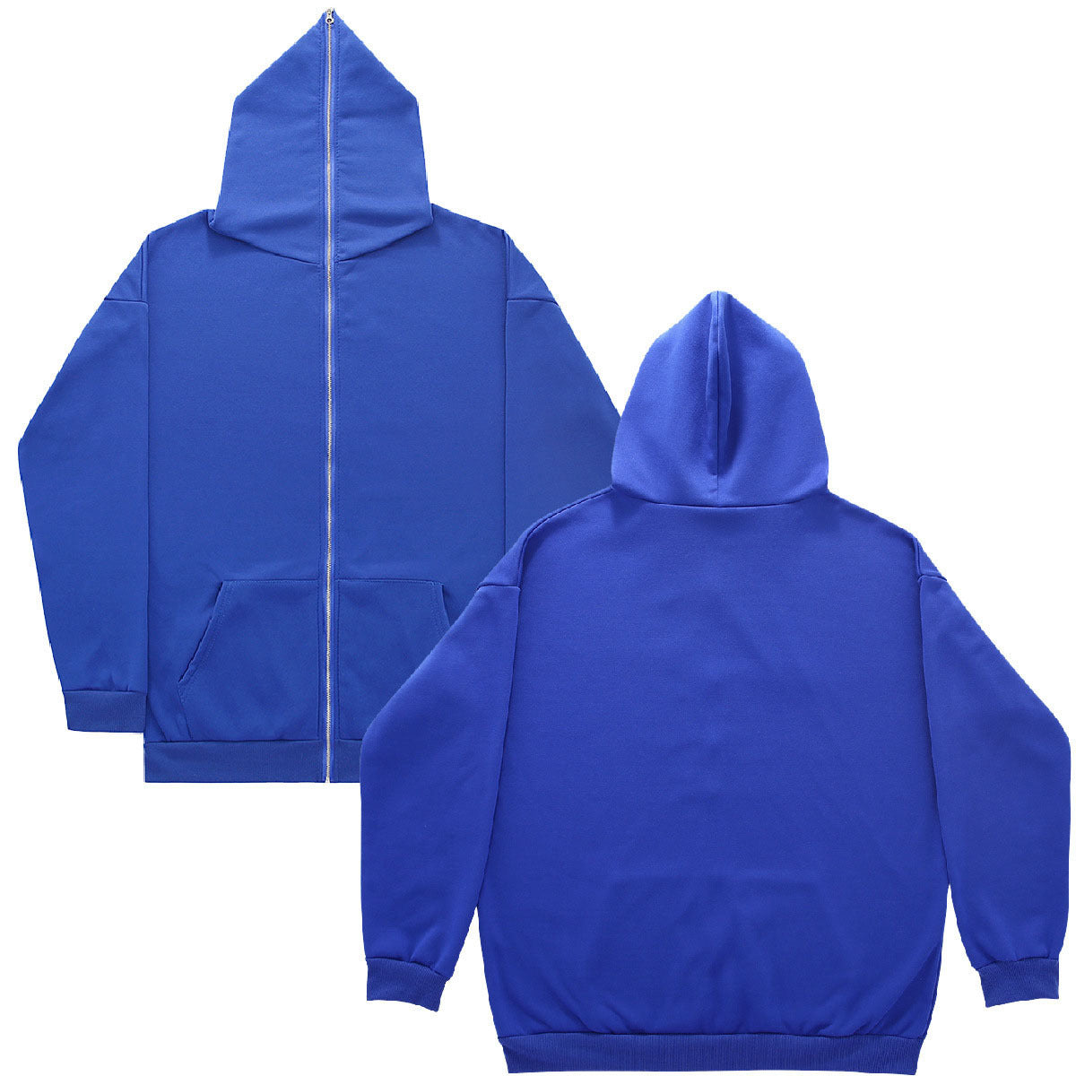 Wholesale Men's Casual Solid Color Long Sleeve Men's Hoodies - view 3
