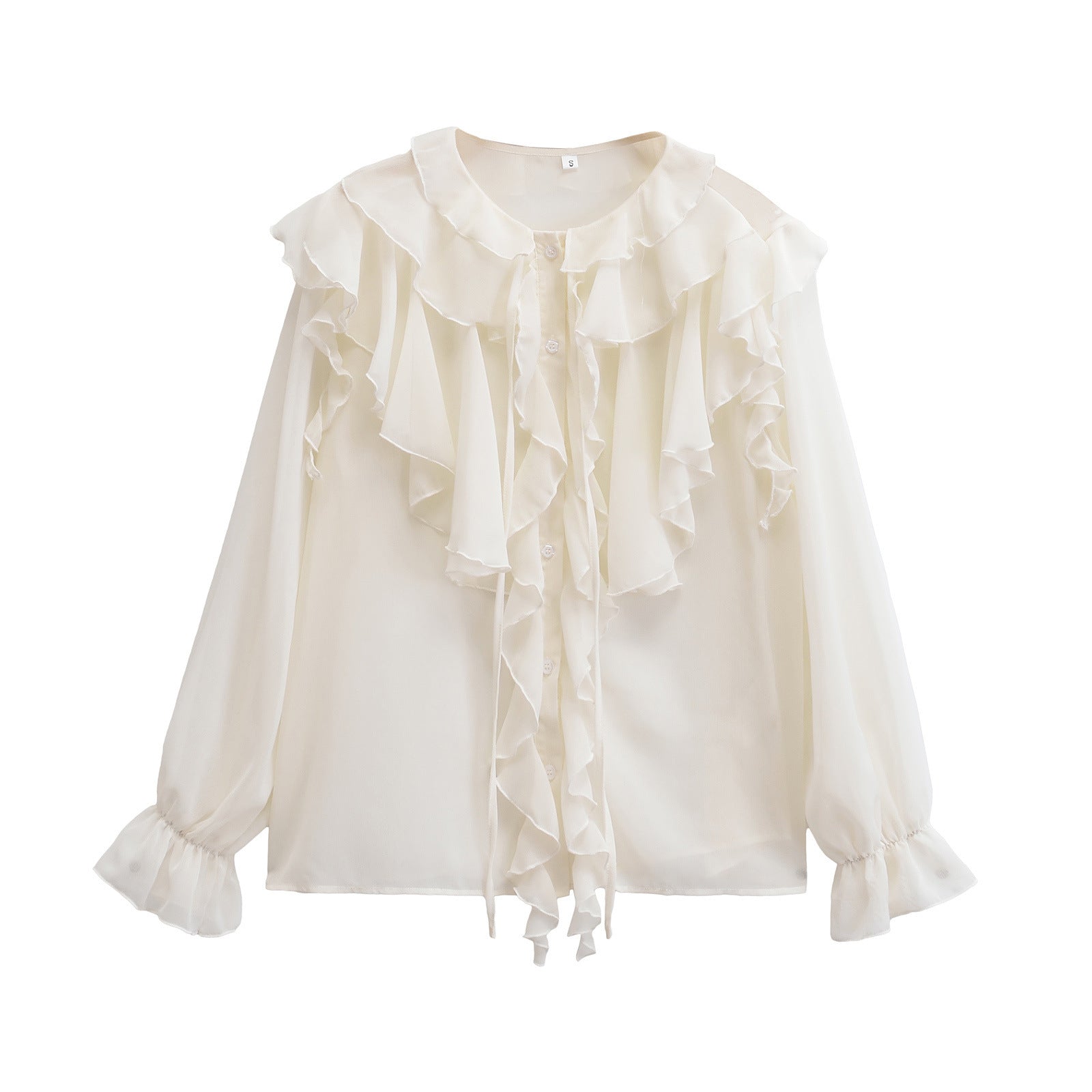 Wholesale Women's Elegant Solid Color Long Sleeve Blouses - view 2
