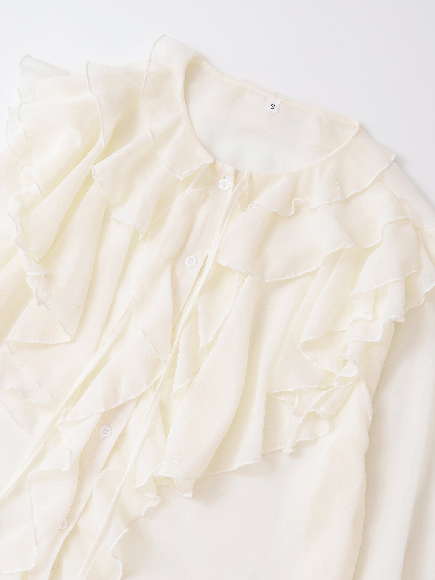 Wholesale Women's Elegant Solid Color Long Sleeve Blouses - view 3