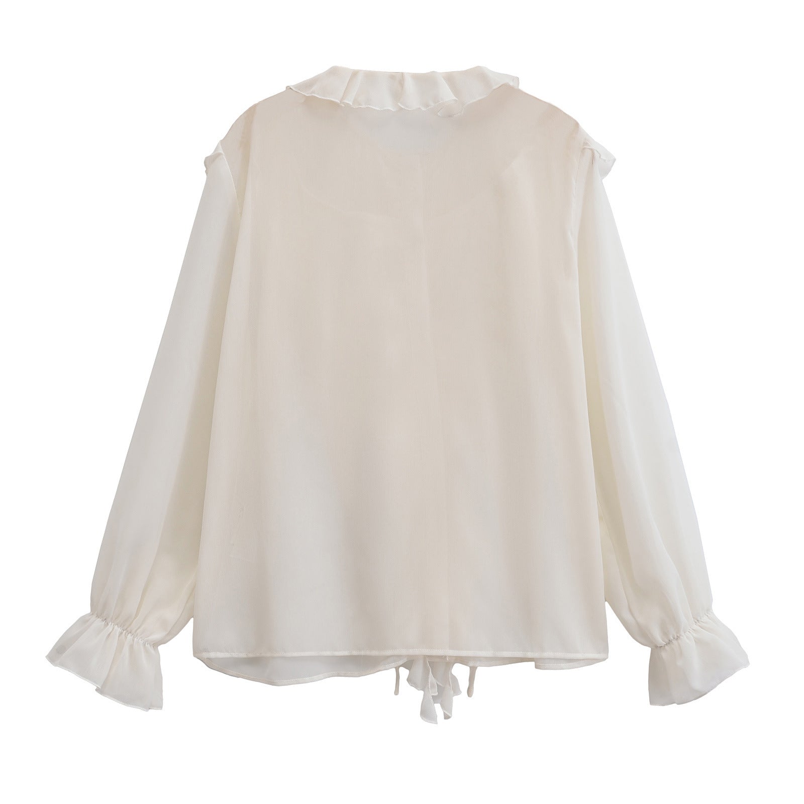 Wholesale Women's Elegant Solid Color Long Sleeve Blouses - view 6