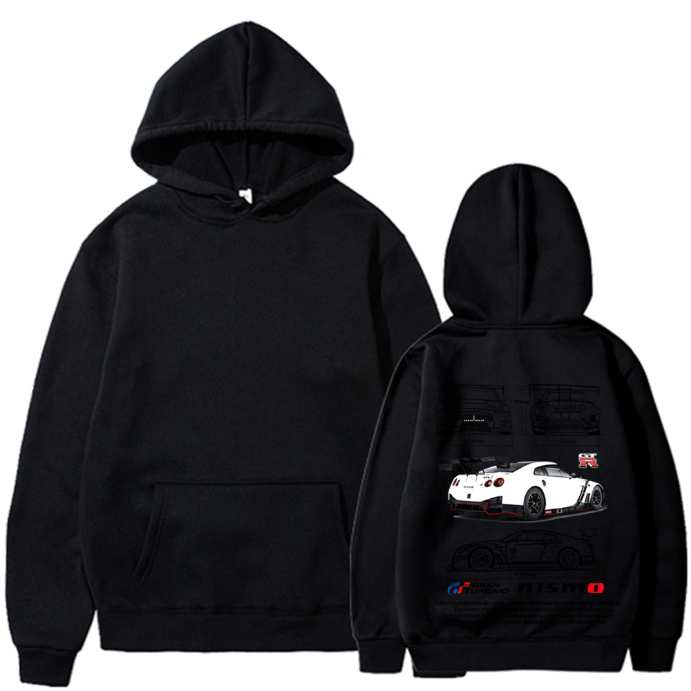 Wholesale Men's Casual Streetwear Letter Car Long Sleeve Men's Hoodies - view 2