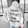 Wholesale Men's Casual Letter Long Sleeve Men's Hoodies - front view