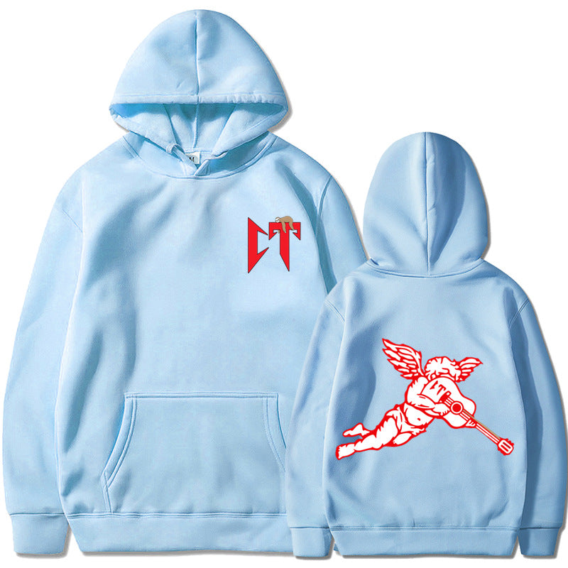 Wholesale Men's Streetwear Guitar Angel Long Sleeve Men's Hoodies - view 2