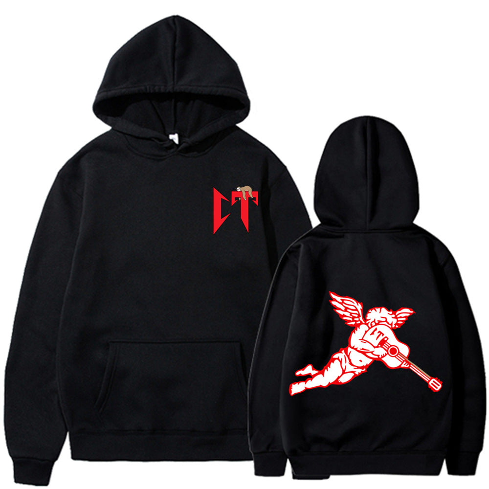 Wholesale Men's Streetwear Guitar Angel Long Sleeve Men's Hoodies - view 5