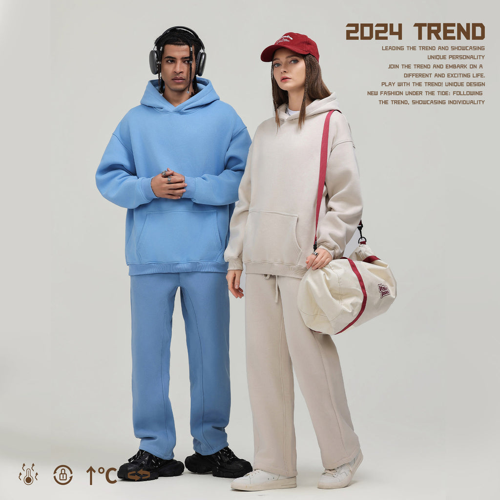 Wholesale Men's Casual Preppy Style Simple Style Solid Color Long Sleeve Men's Hoodies - view 3