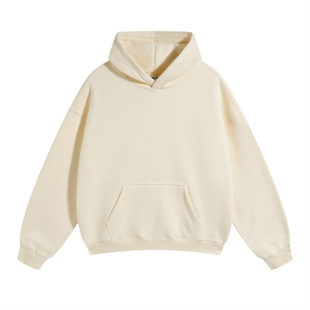 Wholesale Adults Simple Style Classic Style Solid Color Long Sleeve Men's Hoodies - front view