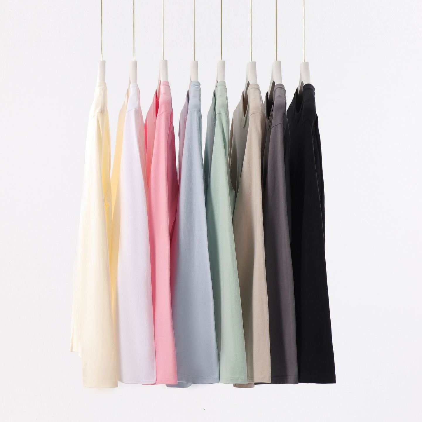 Men's Solid Color Basic Round Neck Long Sleeve Loose Men's T-shirt - view 4