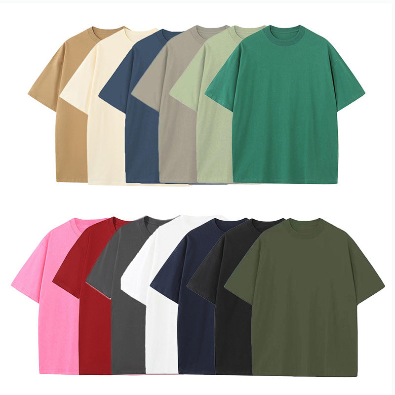 Wholesale Men's Simple Style Solid Color Short Sleeve Men's T-shirt - view 2