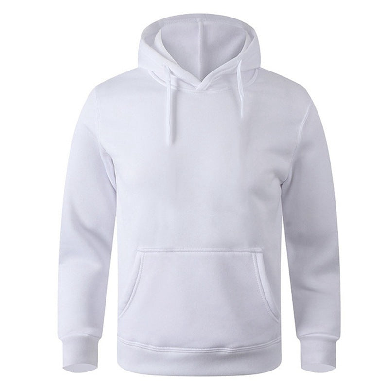 Wholesale Men's Streetwear Solid Color Long Sleeve Men's Hoodies - view 2