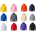 Wholesale Men's Streetwear Solid Color Long Sleeve Men's Hoodies - front view