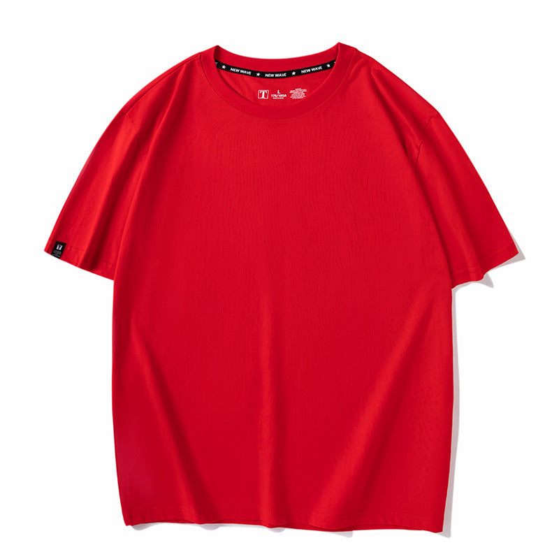 Wholesale Men's Simple Style Solid Color Short Sleeve Men's T-shirt - view 3