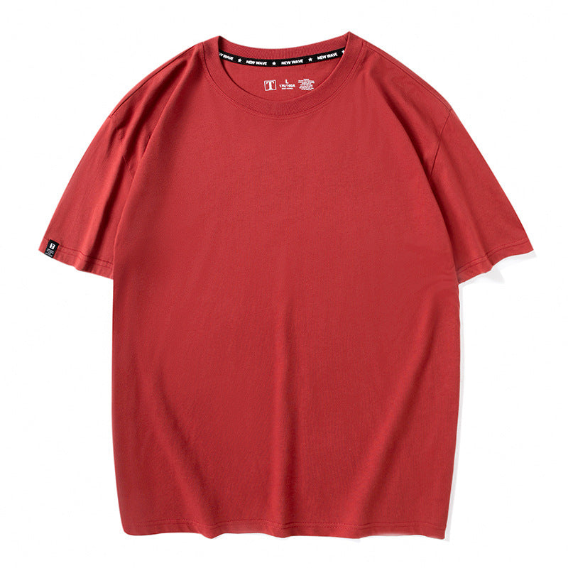 Wholesale Men's Simple Style Solid Color Short Sleeve Men's T-shirt - view 5