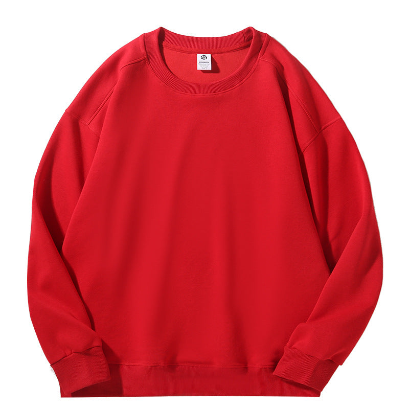 Wholesale Men's Simple Style Streetwear Solid Color Long Sleeve Men's Hoodies - front view