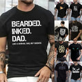 Men's Letter Casual Round Neck Short Sleeve Regular Fit Men's T-shirt - front view