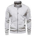 Wholesale Men's Elegant Streetwear Solid Color Long Sleeve Men's Hoodies - front view