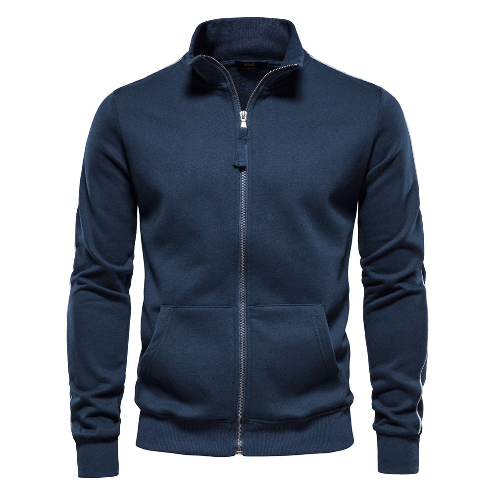 Wholesale Men's Elegant Streetwear Solid Color Long Sleeve Men's Hoodies - view 3