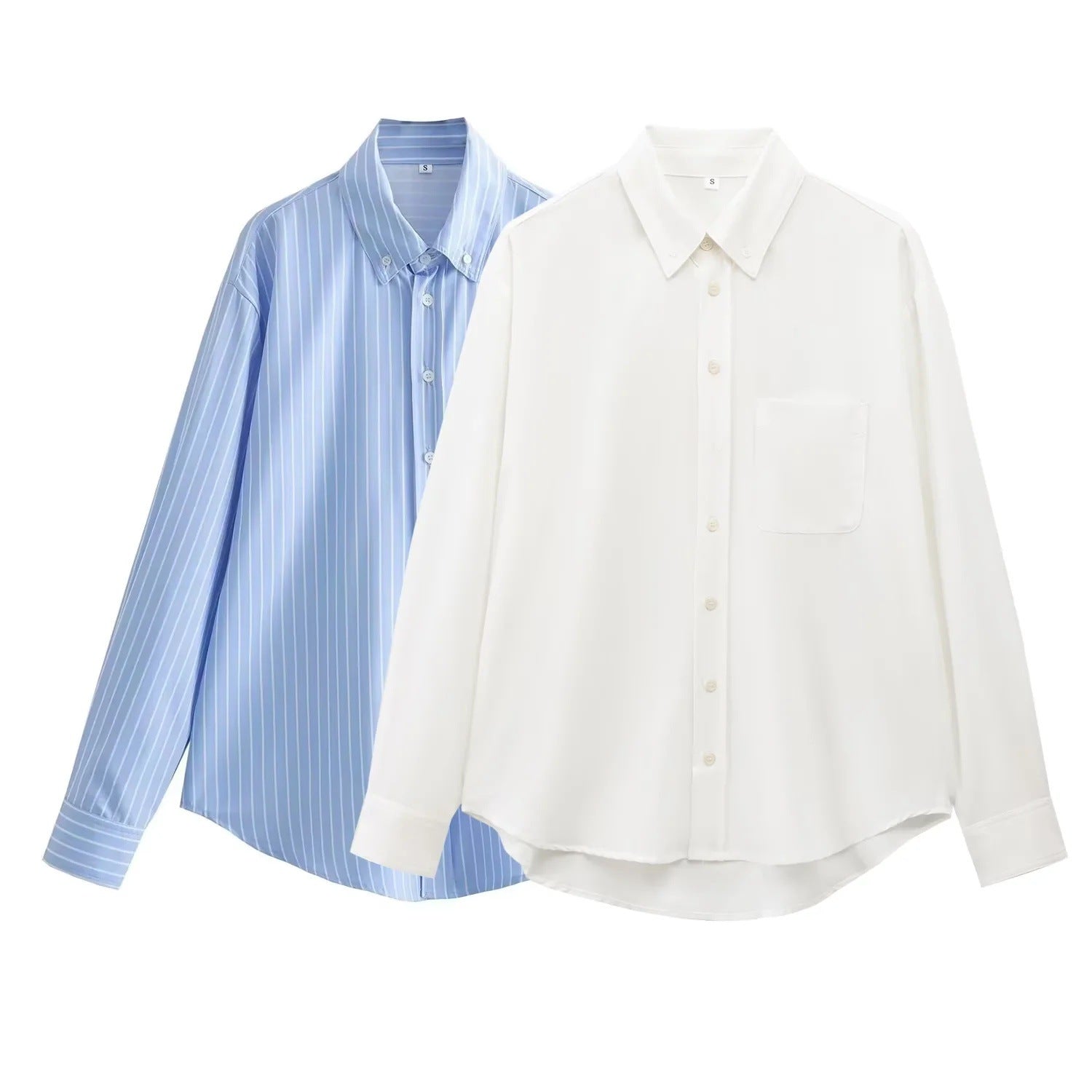 Wholesale Women's Elegant Stripe Long Sleeve Blouses - view 2