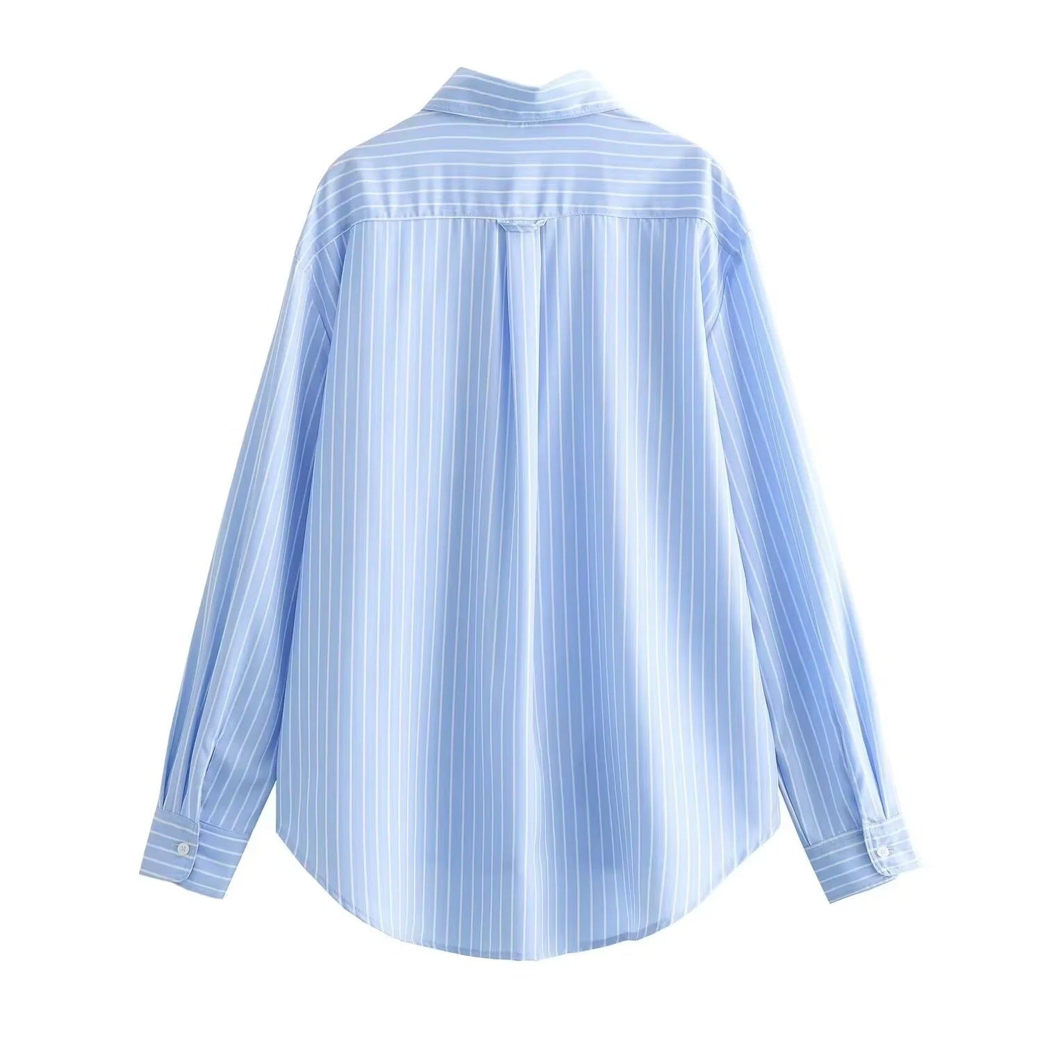 Wholesale Women's Elegant Stripe Long Sleeve Blouses - view 4