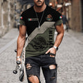 Men's Animal Casual Round Neck Short Sleeve Loose Men's T-shirt - front view