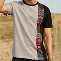 Men's Stripe Casual Elegant Round Neck Sleeveless Loose Men's T-shirt - front view