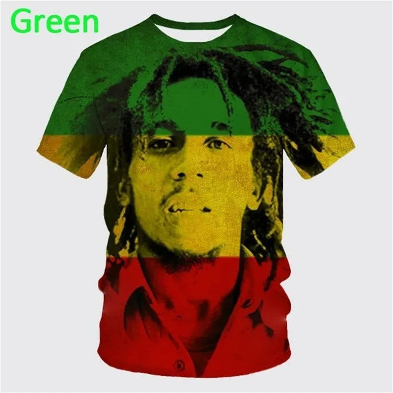 Men's Human Hip-Hop Round Neck Short Sleeve Loose Men's T-shirt - view 2