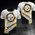 Men's Letter Sports Round Neck Short Sleeve Loose Men's T-shirt - front view