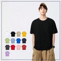Wholesale Men's Simple Style Solid Color Short Sleeve Men's T-shirt - front view