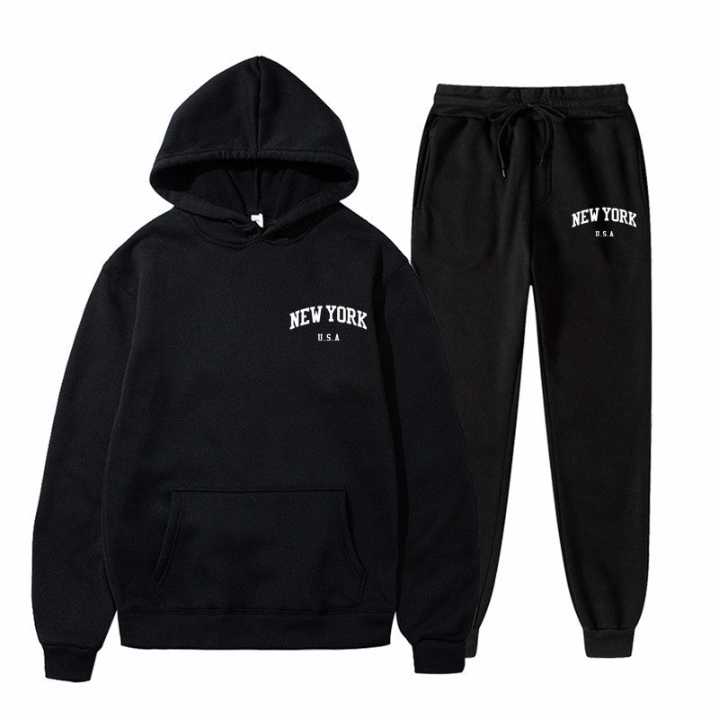 Wholesale Women's Men's Casual Elegant Streetwear Letter Long Sleeve Men's Hoodies - view 2