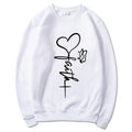 Wholesale Women's Men's Casual Elegant Streetwear Heart Shape Long Sleeve Men's Hoodies - front view