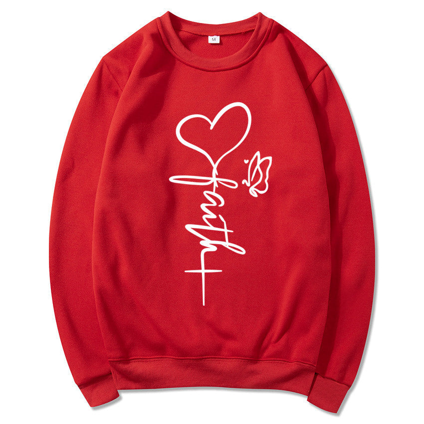 Wholesale Women's Men's Casual Elegant Streetwear Heart Shape Long Sleeve Men's Hoodies - view 4