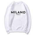 Wholesale Women's Men's Casual Letter Long Sleeve Men's Hoodies - front view