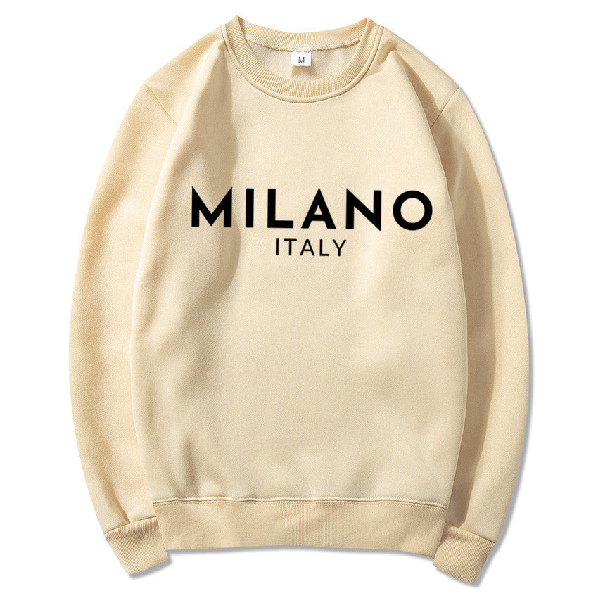 Wholesale Women's Men's Casual Letter Long Sleeve Men's Hoodies - view 3