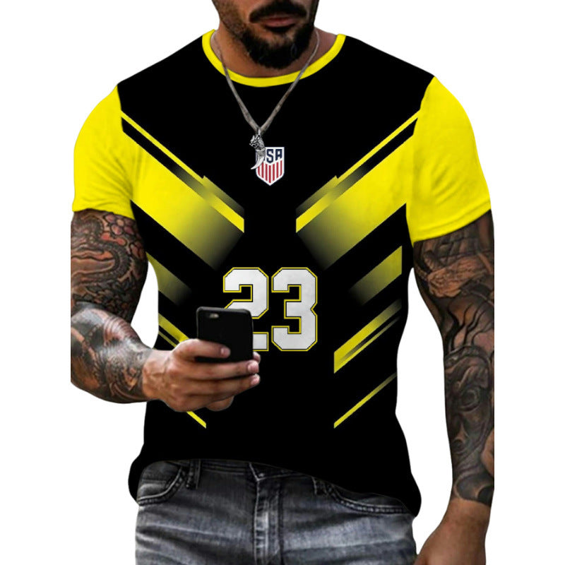 Wholesale Men's Simple Style Cartoon Short Sleeve Men's T-shirt - view 2