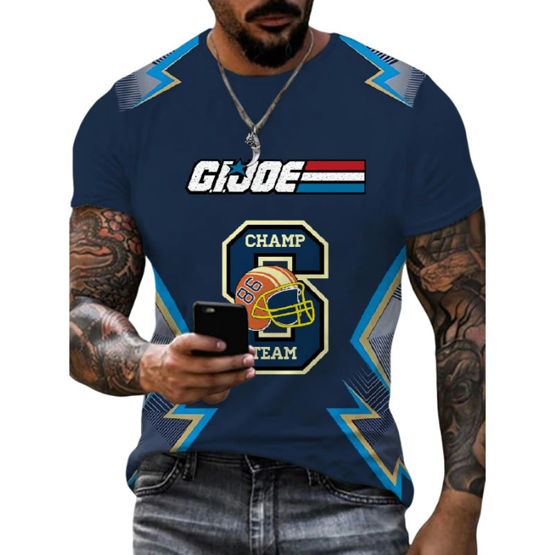 Wholesale Men's Simple Style Cartoon Short Sleeve Men's T-shirt - view 5
