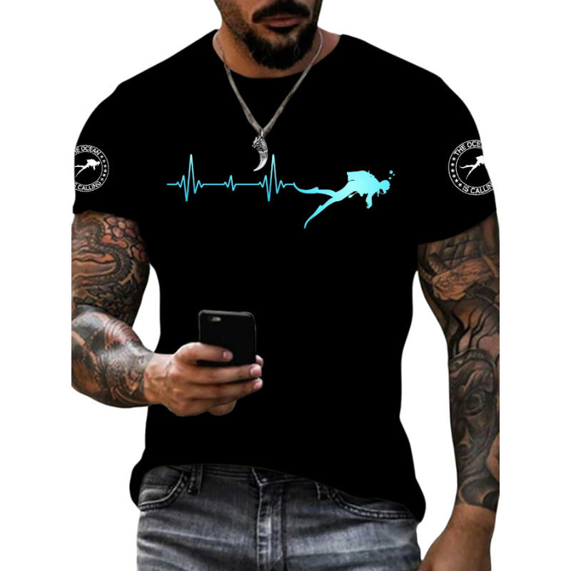 Wholesale Men's Simple Style Cartoon Short Sleeve Men's T-shirt - view 4