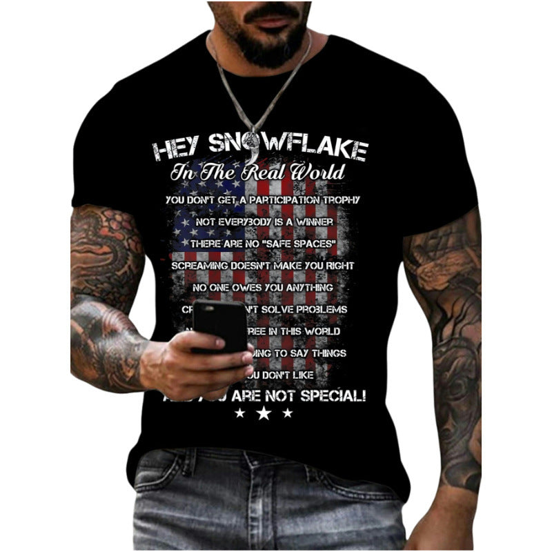 Wholesale Men's Simple Style Animal Short Sleeve Men's T-shirt - view 5