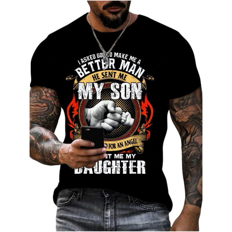 Wholesale Men's Simple Style Animal Short Sleeve Men's T-shirt - view 4