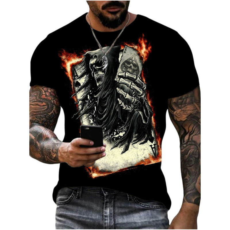 Wholesale Men's Simple Style Animal Short Sleeve Men's T-shirt - view 3