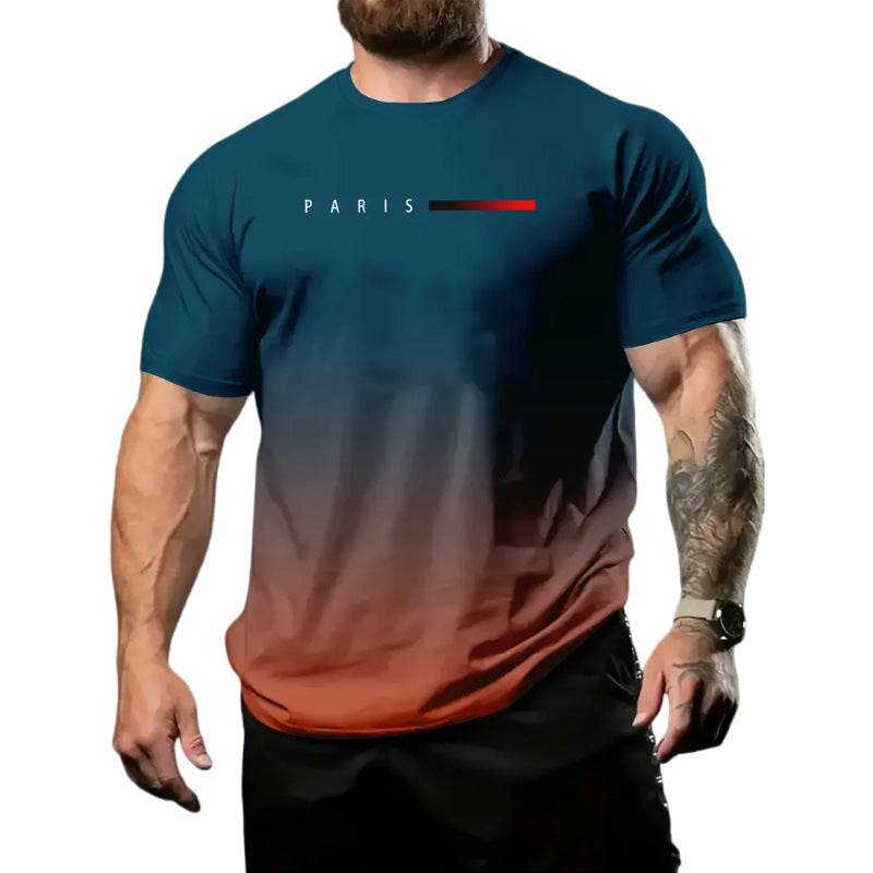 Wholesale Men's Simple Style Letter Short Sleeve Men's T-shirt - front view