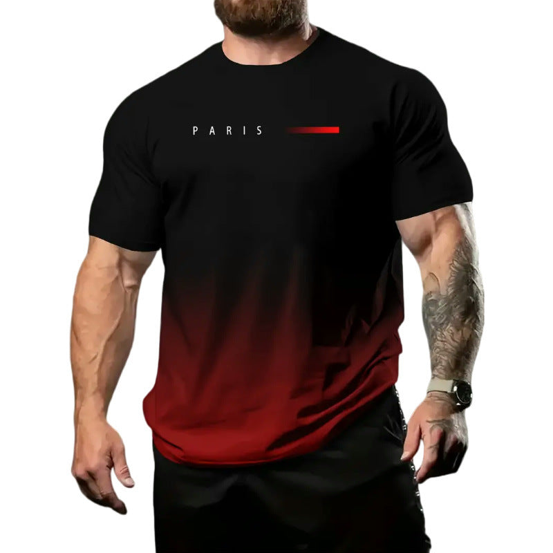 Wholesale Men's Simple Style Letter Short Sleeve Men's T-shirt - view 2