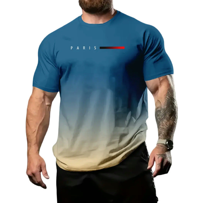 Wholesale Men's Simple Style Letter Short Sleeve Men's T-shirt - view 3