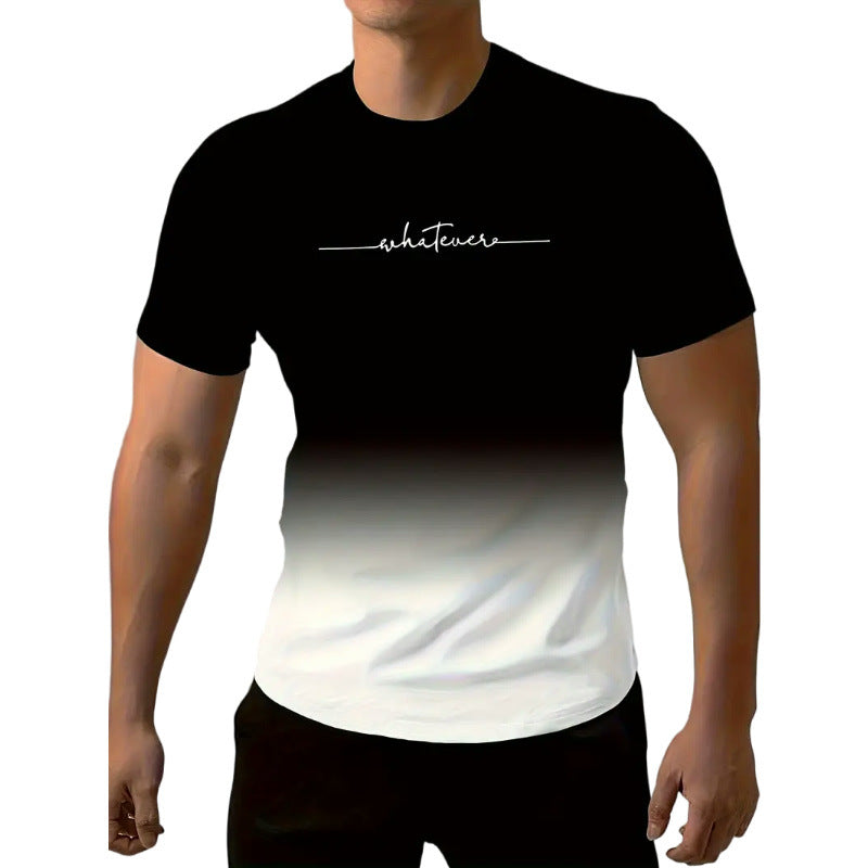 Wholesale Men's Casual Simple Style Streetwear Letter Short Sleeve Men's T-shirt - view 4