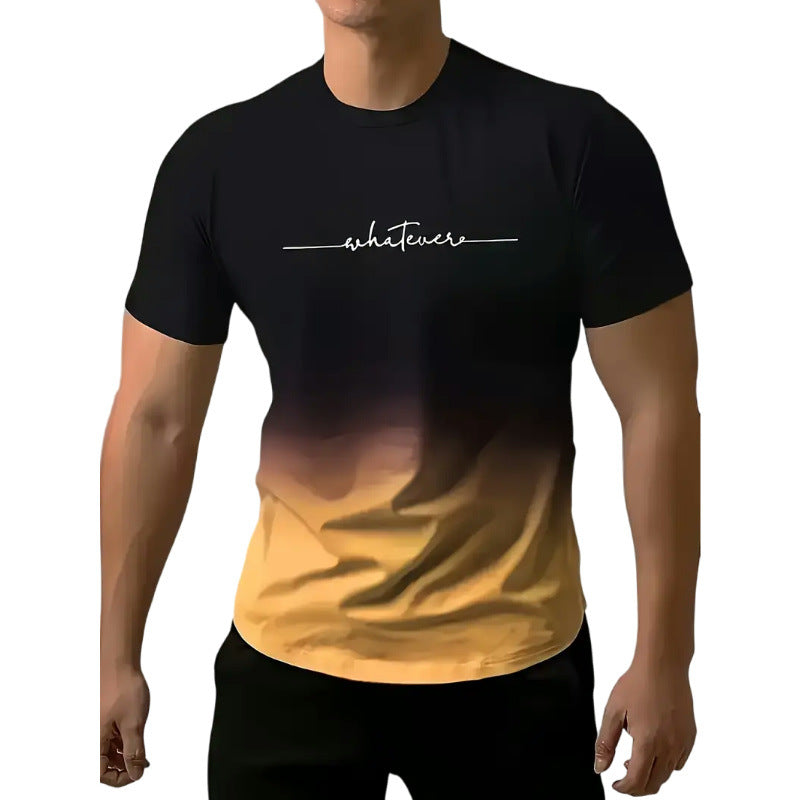 Wholesale Men's Casual Simple Style Streetwear Letter Short Sleeve Men's T-shirt - view 5