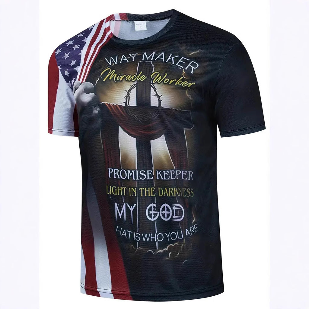Wholesale Men's Casual Simple Style Streetwear Letter Short Sleeve Men's T-shirt - view 2