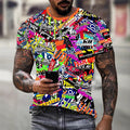 Wholesale Men's Simple Style Cross Skull Short Sleeve Men's T-shirt - front view
